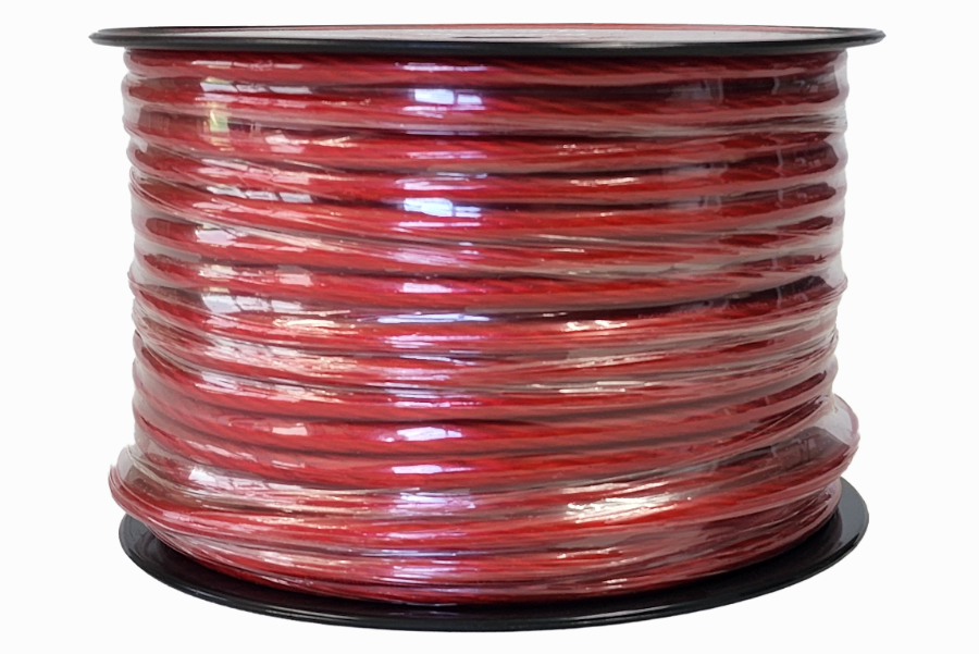 Audiopipe 4 Gauge Red Flexible Stranded Primary Power Wire PS-4-250