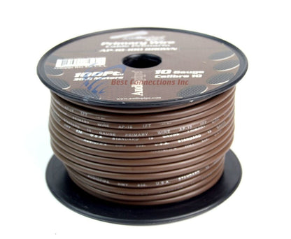 10 GA Gauge 100ft Spools Primary Auto Remote Power Ground Wire Cable (2 Rolls)