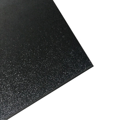 5 Pack ABS Plastic Textured Plastic Sheet 12in x 12in x 3/16in Black Smooth