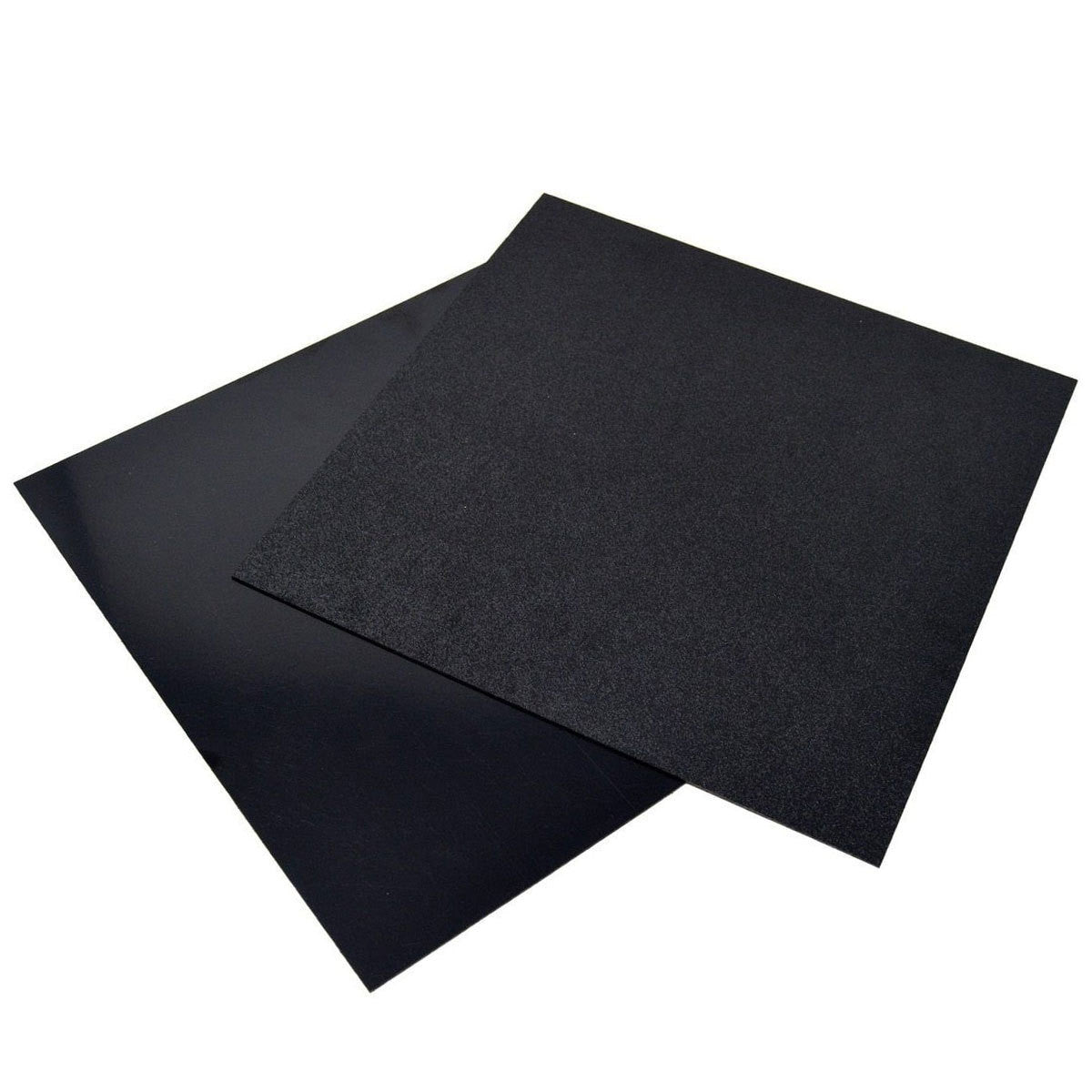 (1) ABS Plastic Textured Plastic Sheet Universal 12in x 12in x 3/16in Black