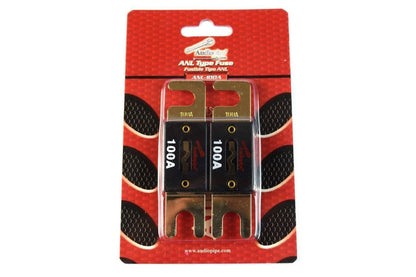 1 pair 100 Amp ANL Fuses Gold Plated Audiopipe Blister Fuses Car Audio Stereo