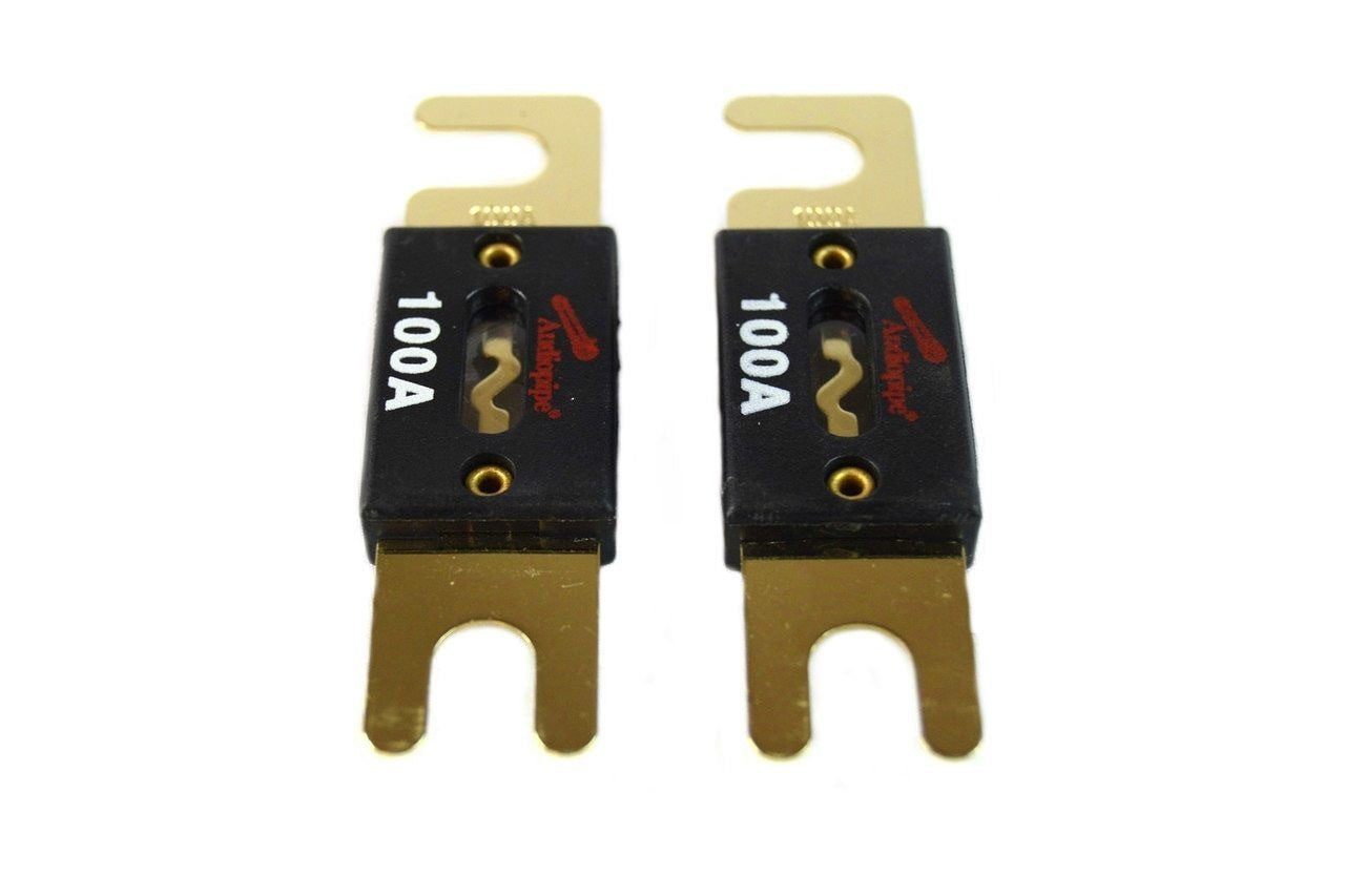 1 pair 100 Amp ANL Fuses Gold Plated Audiopipe Blister Fuses Car Audio Stereo