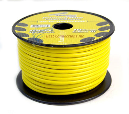 10 GA GAUGE 100 FT SPOOLS PRIMARY AUTO REMOTE POWER GROUND WIRE CABLE (3 ROLLS)