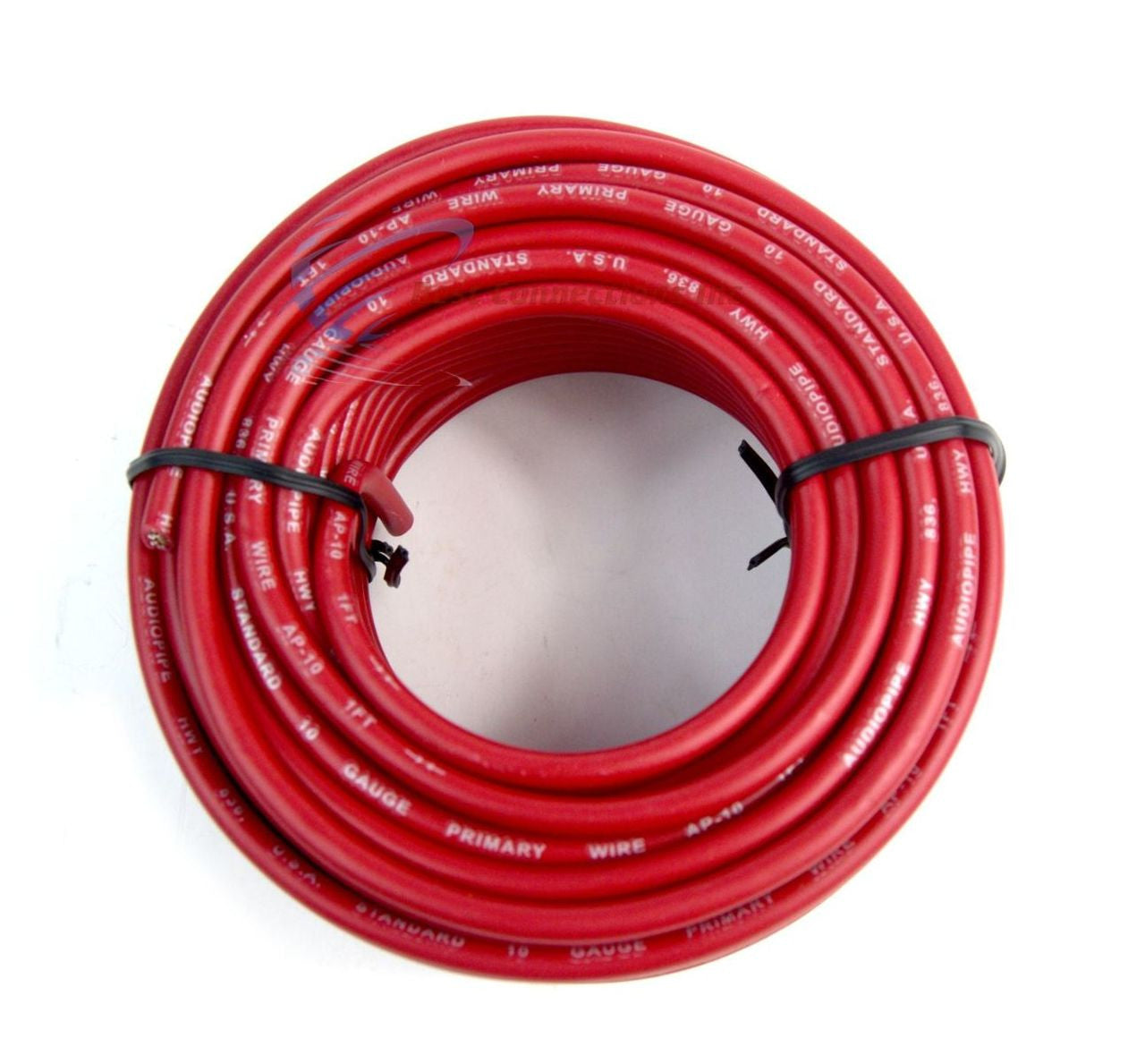 10 GA Gauge 50' Feet Red Audiopipe Car Audio Home Remote Primary Cable Wire