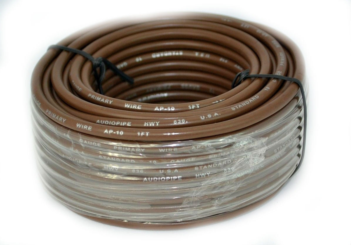 10 GA GAUGE 50 FT ROLLS PRIMARY AUTO REMOTE POWER GROUND WIRE CABLE (6 ROLLS)