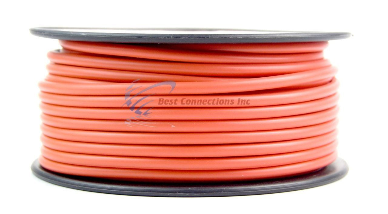 12 GA gauge 100' Orange Audiopipe Car Audio Home Primary Wire LED