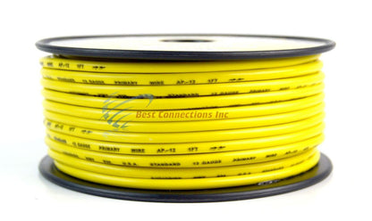 12 Gauge 100 Feet Yellow Audiopipe Car Audio Home Primary Wire Stranded Copper Mix