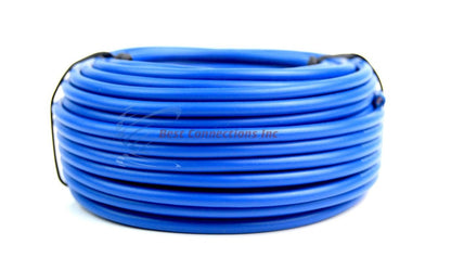 12 GA Gauge 50' Feet Blue Audiopipe Car Audio Home Remote Primary Cable Wire