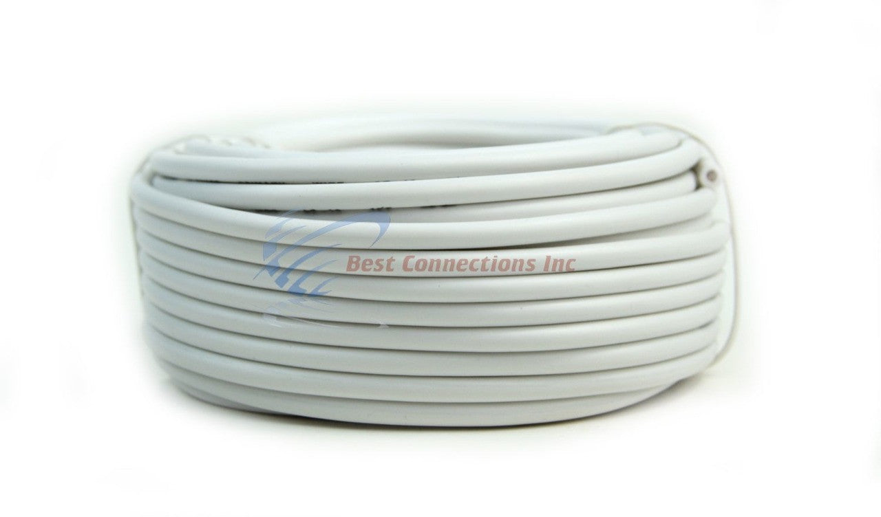 12 Gauge 50' Feet White Audiopipe Car Audio Home Remote Primary Cable Wire LED