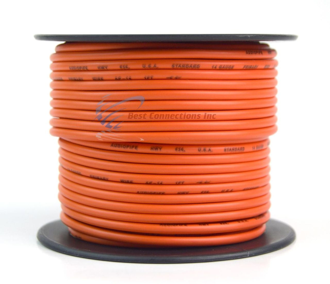 Orange 14 gauge 100 Feet Power Cable Car Audio Primary Remote Wire Copper mix