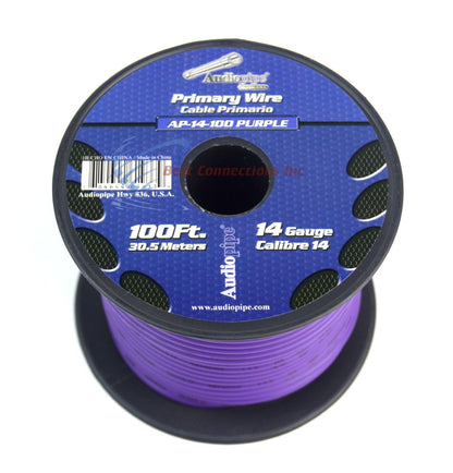 Purple 14 gauge 100 Feet Power Cable Car Audio Primary Remote Wire Copper mix