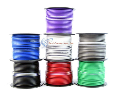 Purple 14 gauge 100 Feet Power Cable Car Audio Primary Remote Wire Copper mix