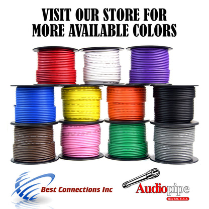 14 GA gauge 100' Red Audiopipe Car Audio Home Primary Remote Wire