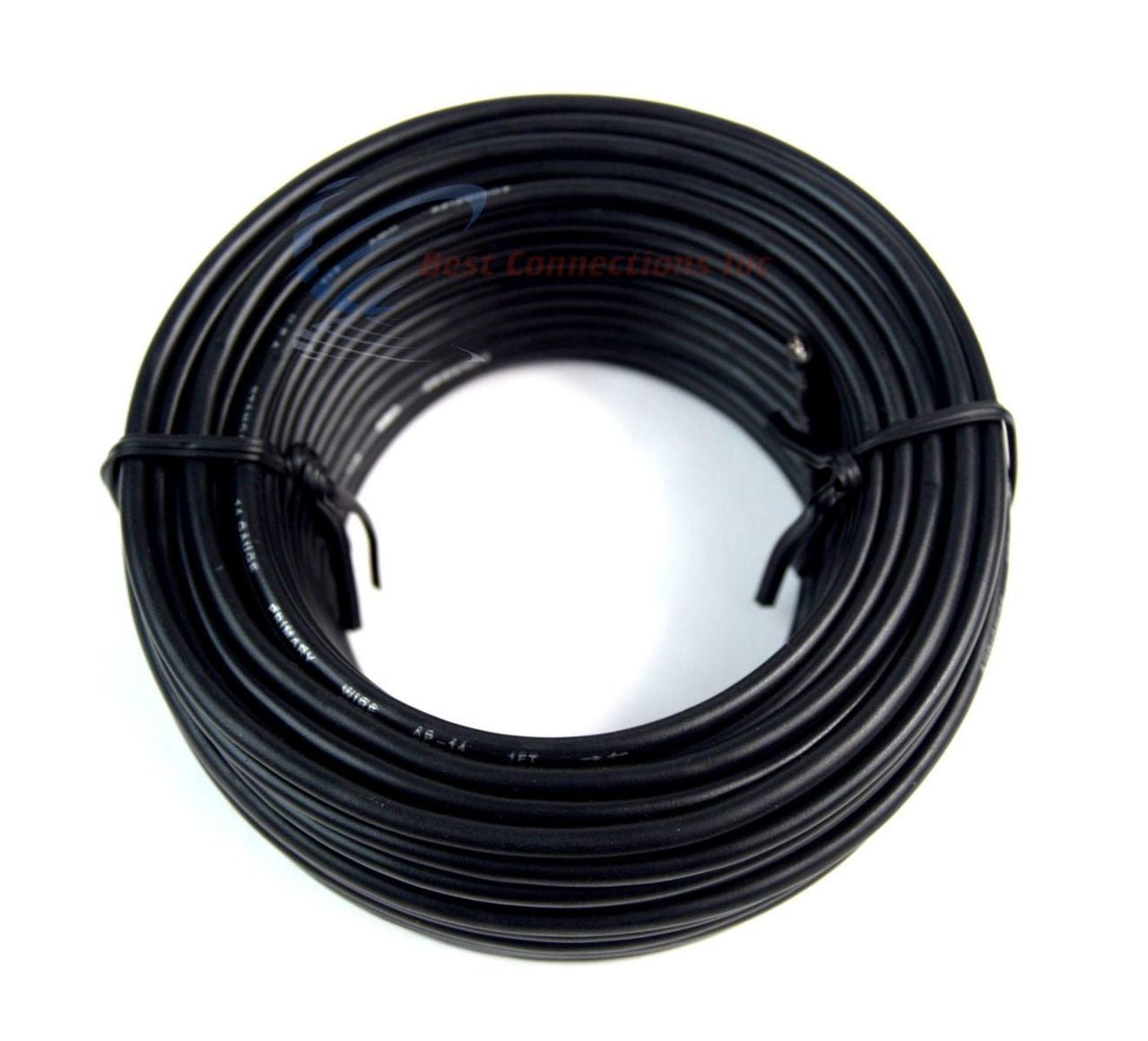 14 GA 50' Black Audiopipe Car Audio Home Remote Primary Cable Wire