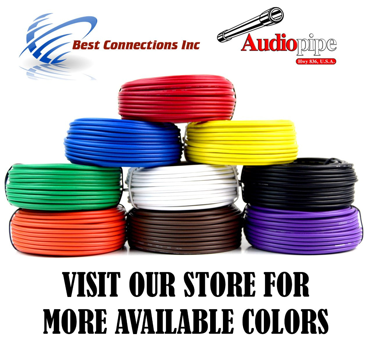 14 GA 50' Black Audiopipe Car Audio Home Remote Primary Cable Wire