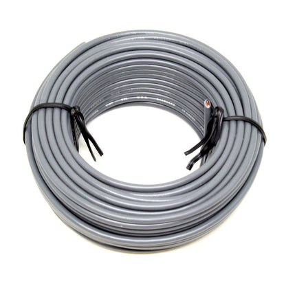 14 GA 50' Gray Audiopipe Car Audio Home Remote Primary Cable Wire