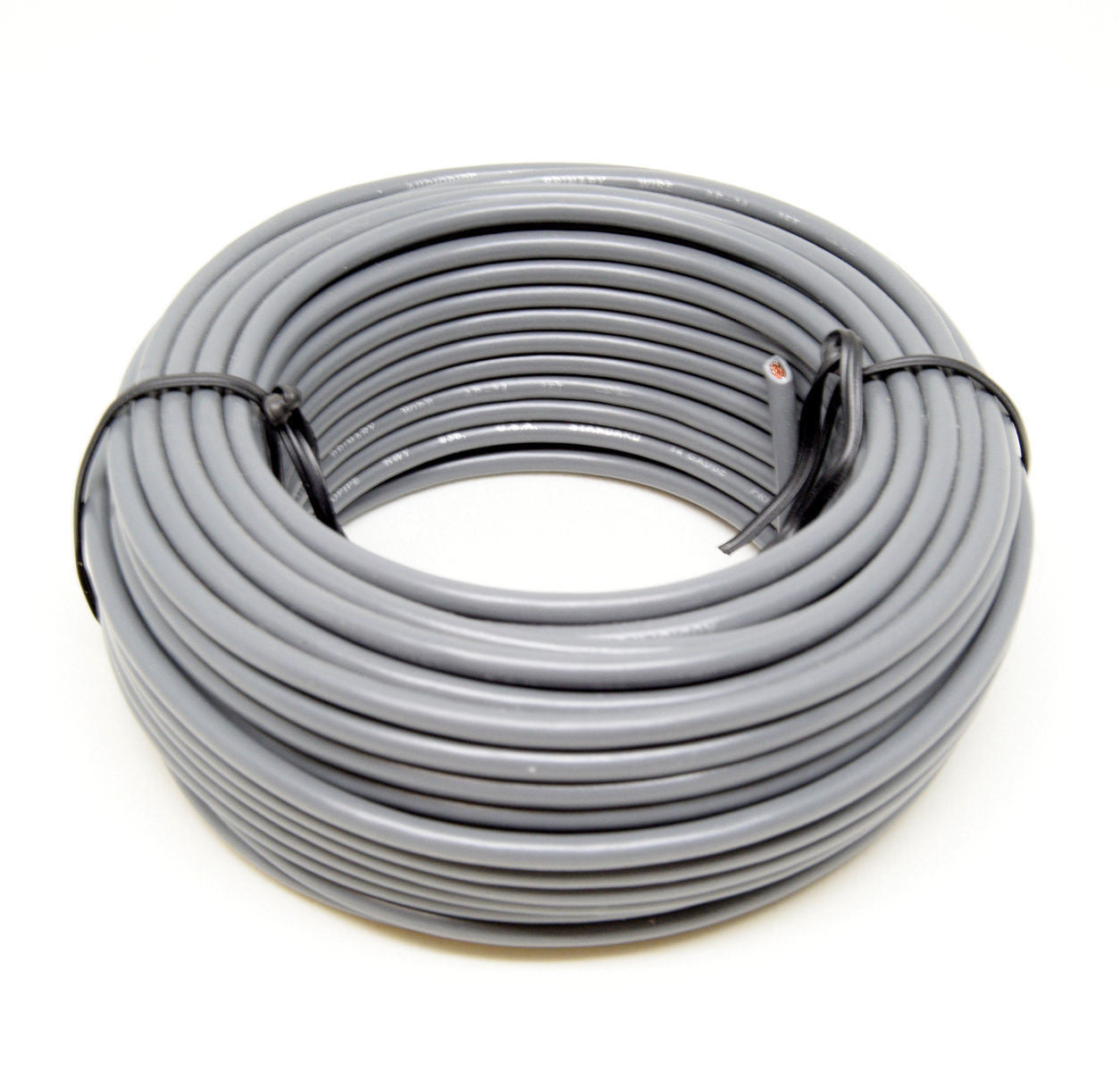 14 GA 50' Gray Audiopipe Car Audio Home Remote Primary Cable Wire