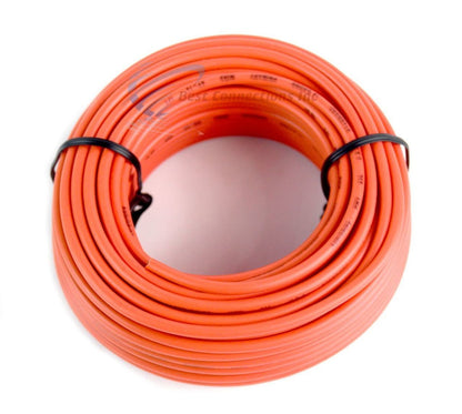 14 GA 50' Orange Audiopipe Car Audio Home Remote Primary Cable Wire LED