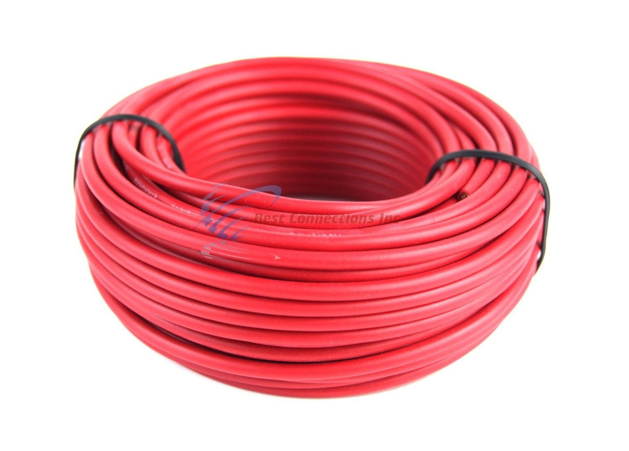 14 GA 50' Red Audiopipe Car Audio Home Remote Primary Cable Wire