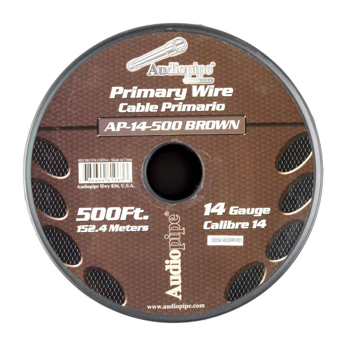 14 Gauge Car Audio Primary Wire (500ft–Brown)– Remote, Power/Ground Electrical