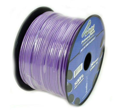 Audiopipe 14 Gauge 500 Feet Purple Primary Remote Wire Car Home Audio Cable