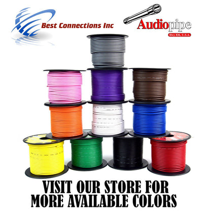 One roll 16 GA 100 feet Black Audiopipe Car Audio Home Primary Remote Wire