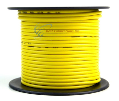 One Roll 16 GA 100 feet Yellow Audiopipe Car Audio Home Primary Remote Wire