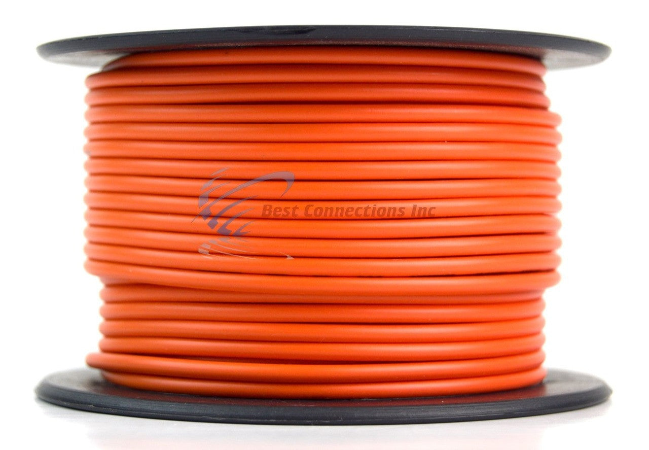 18 GA 100' Feet Orange Audiopipe Car Audio Home Remote Primary Cable Wire LED