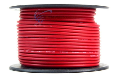 18 GA 100 Feet Red Audiopipe Car Audio Home Remote Primary Cable Wire LED