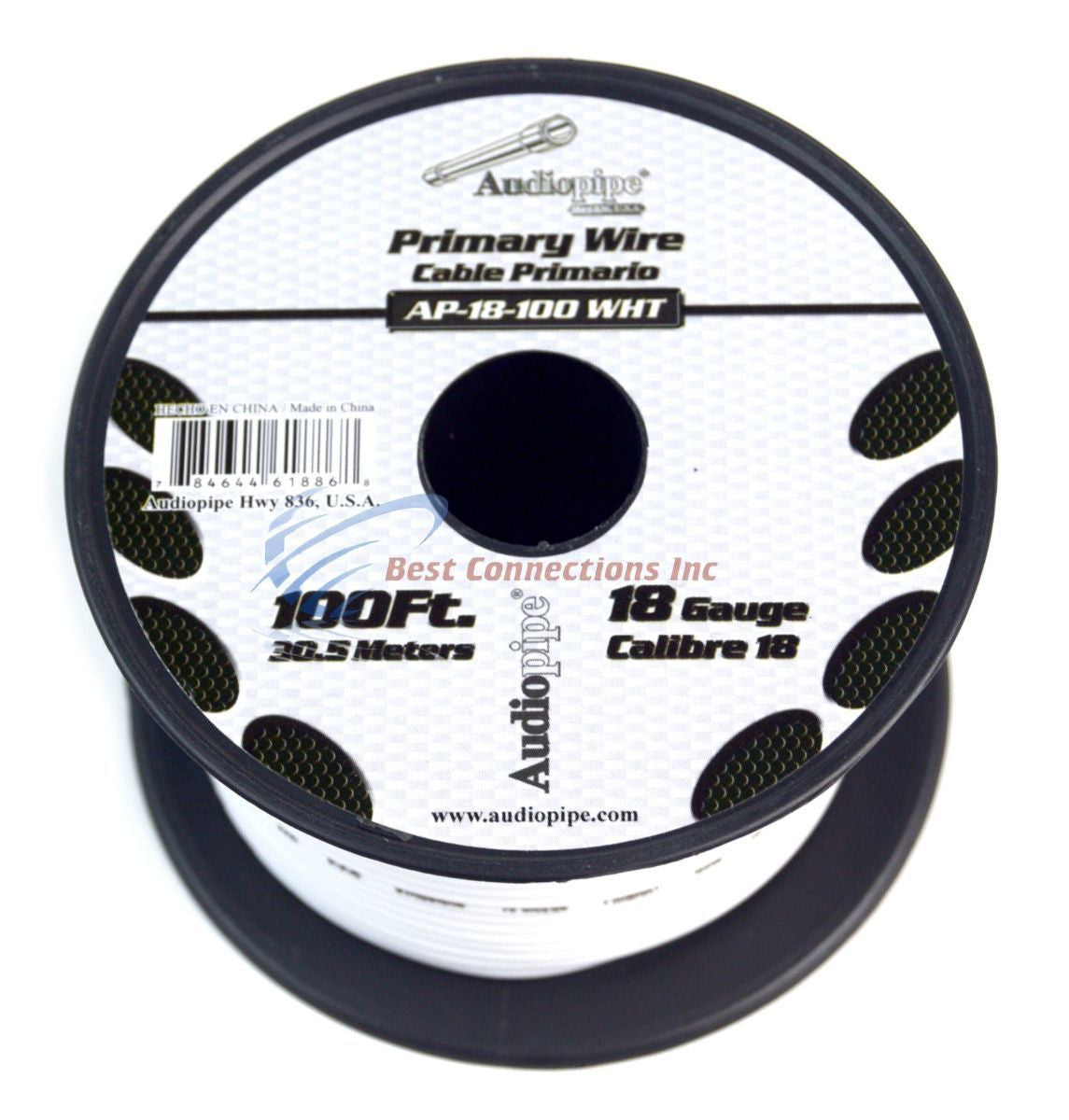 18 GA 100' Feet Audiopipe Primary Power Wire Remote Car Audio Home (10 Rolls)