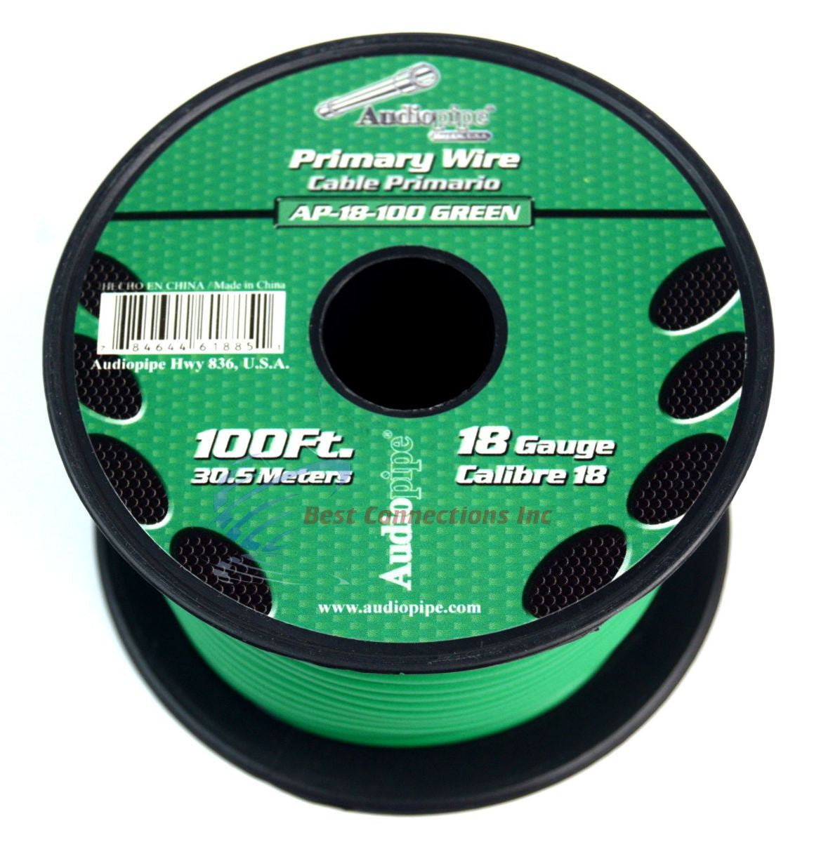 18 GA GAUGE 100 FT SPOOLS PRIMARY AUTO REMOTE POWER GROUND WIRE CABLE (4 ROLLS)