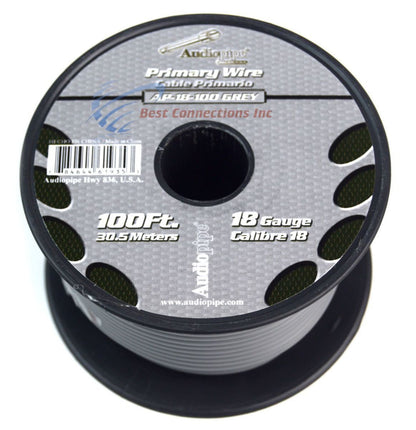 18 GA 100' Feet Audiopipe Primary Power Wire Remote Car Audio Home (6 Rolls)