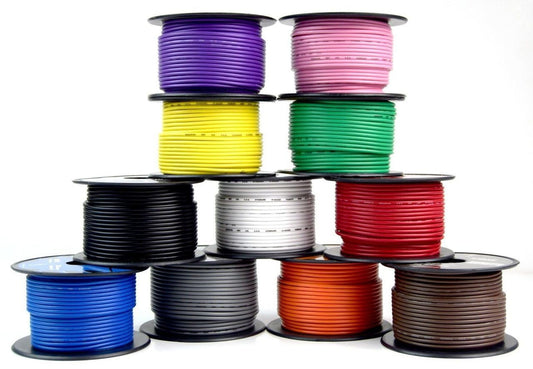 18 GA 100' Feet Audiopipe Primary Power Wire Remote Car Audio Home (7 Rolls)