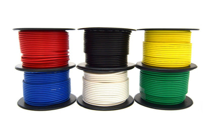 18 Gauge 100 Feet Automotive Primary Remote Power Ground Hook Up Wire 6 colors