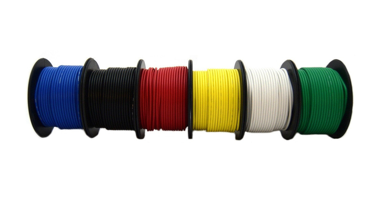 18 Gauge 100 Feet Automotive Primary Remote Power Ground Hook Up Wire 6 colors