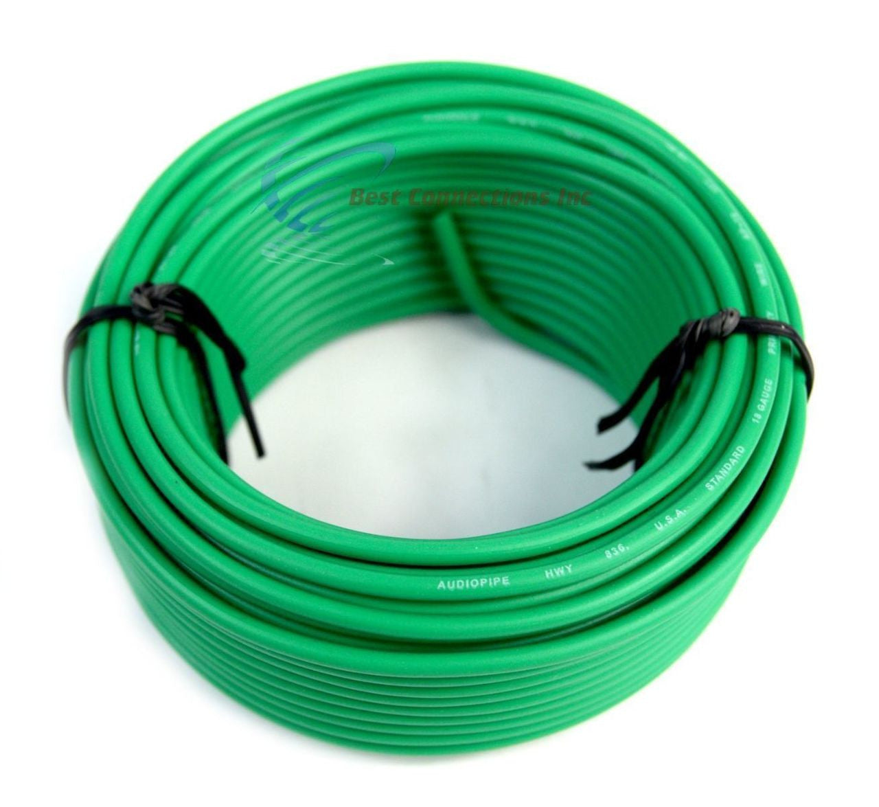 18 GA 50 Feet Green Audiopipe Car Audio Home Remote Primary Cable Wire LED