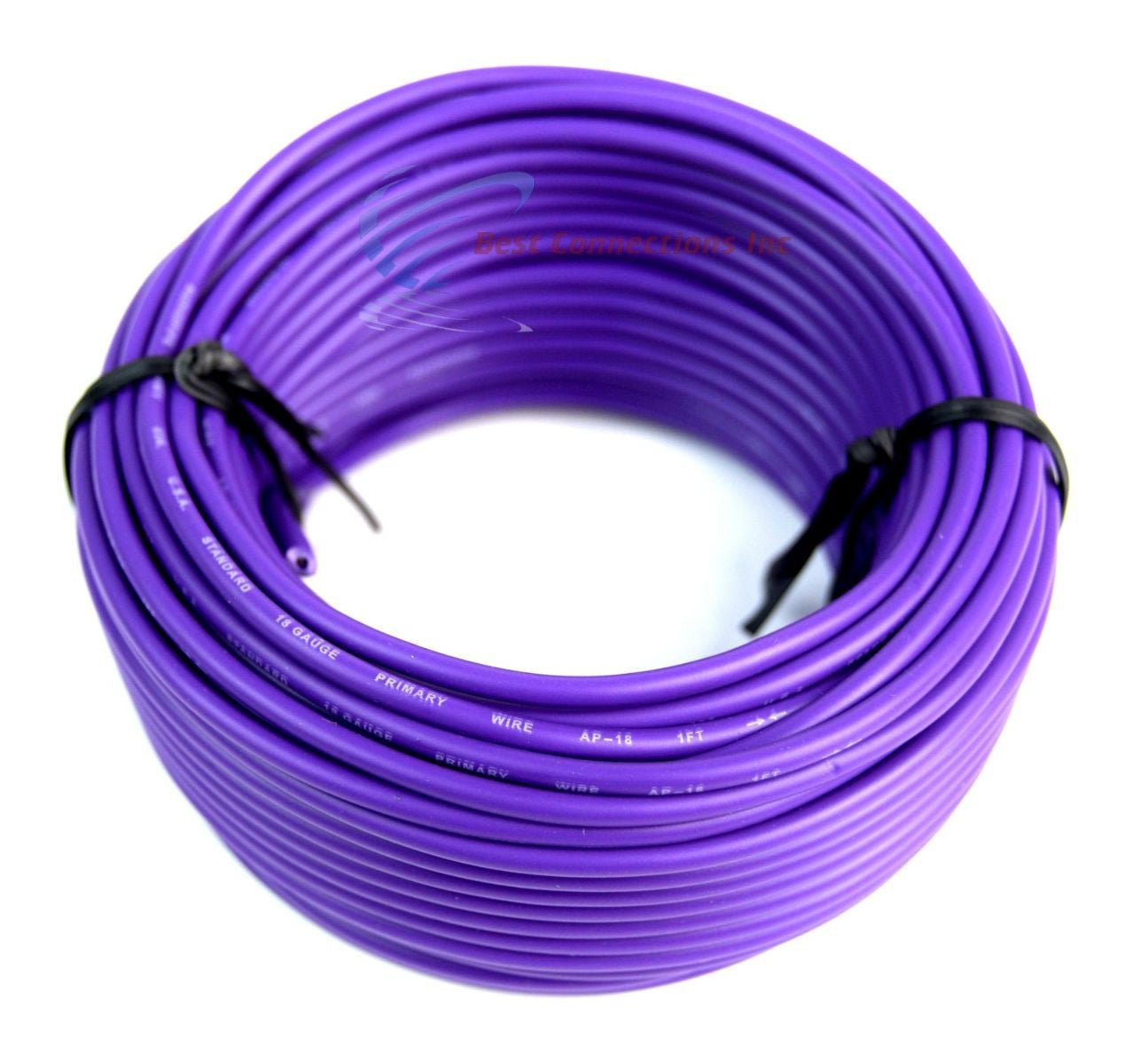 18 Gauge 50 Feet 5 Rolls Primary Remote Wire Power Ground Auto Cable 250' Total