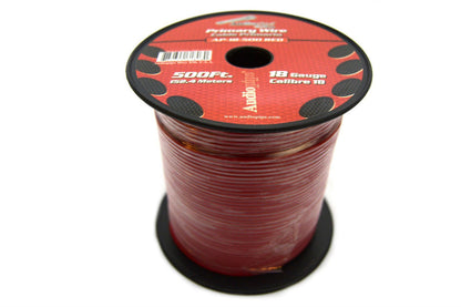 18 GA gauge 500' Red Audiopipe Car Audio Home Primary Wire