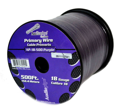 18 GA 500 Feet Audiopipe Primary Power Wire Remote Car Audio Home (8 Rolls)