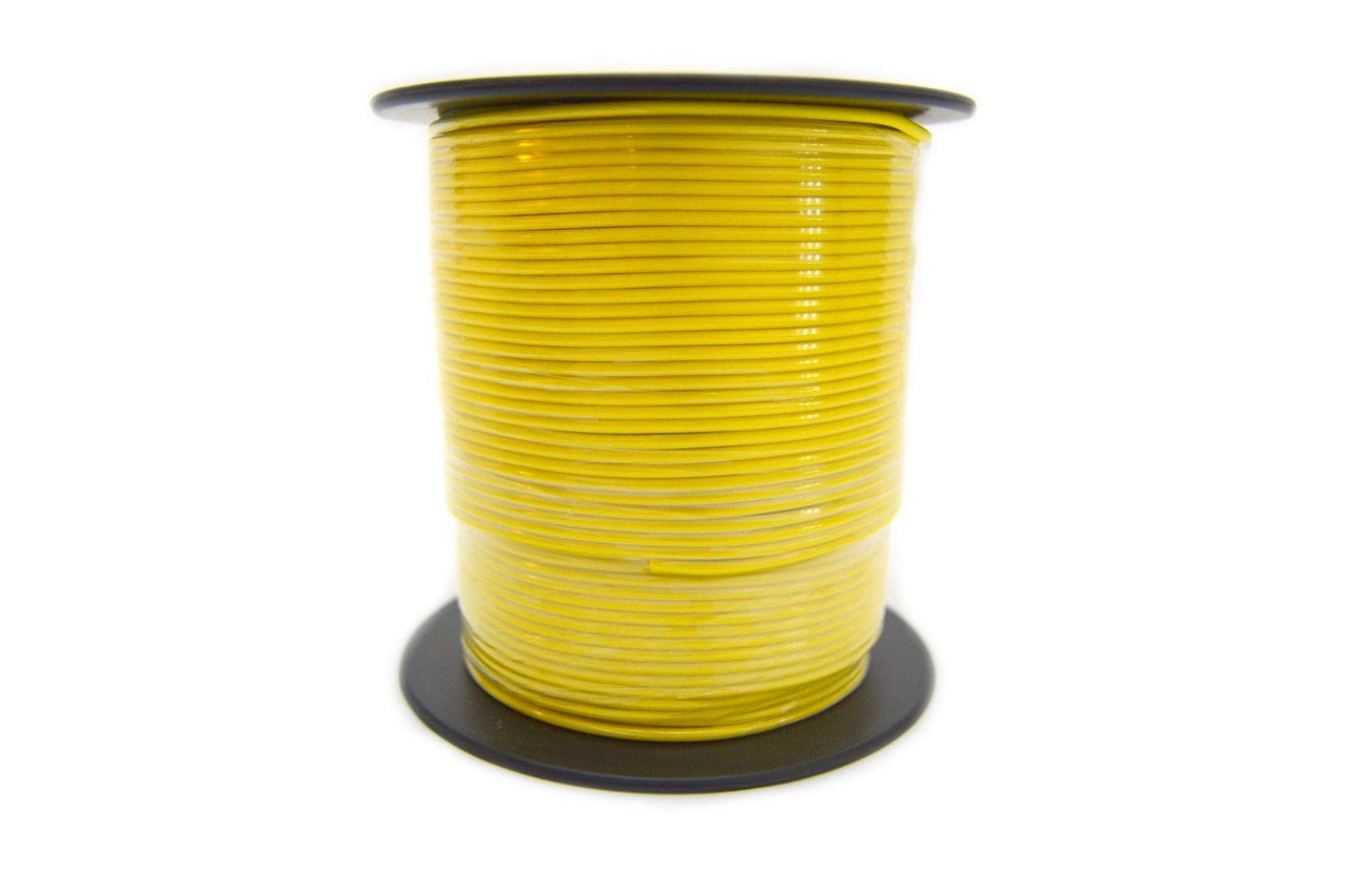 18 GA 500 Feet Yellow Audiopipe Primary Power Wire Remote Car Audio Home