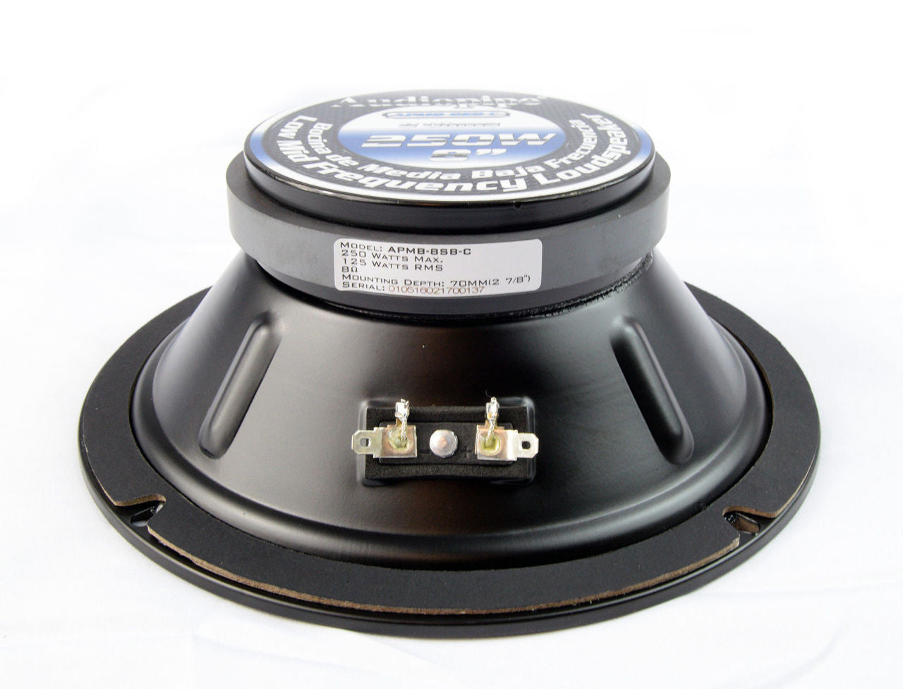 2 Pairs 8" 250 Watts Car Audio Speakers Mids Sealed Back Full Range APMB-8SB-C