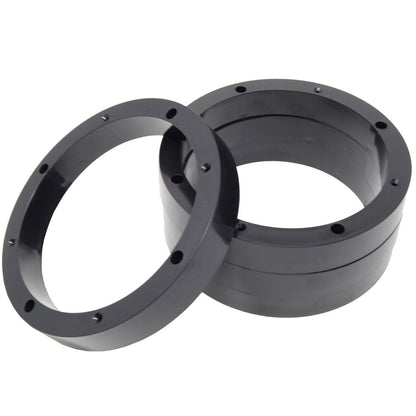 2 Pairs 6.5" Plastic Speaker Spacer Rings Subwoofer Custom Mounting Adapter