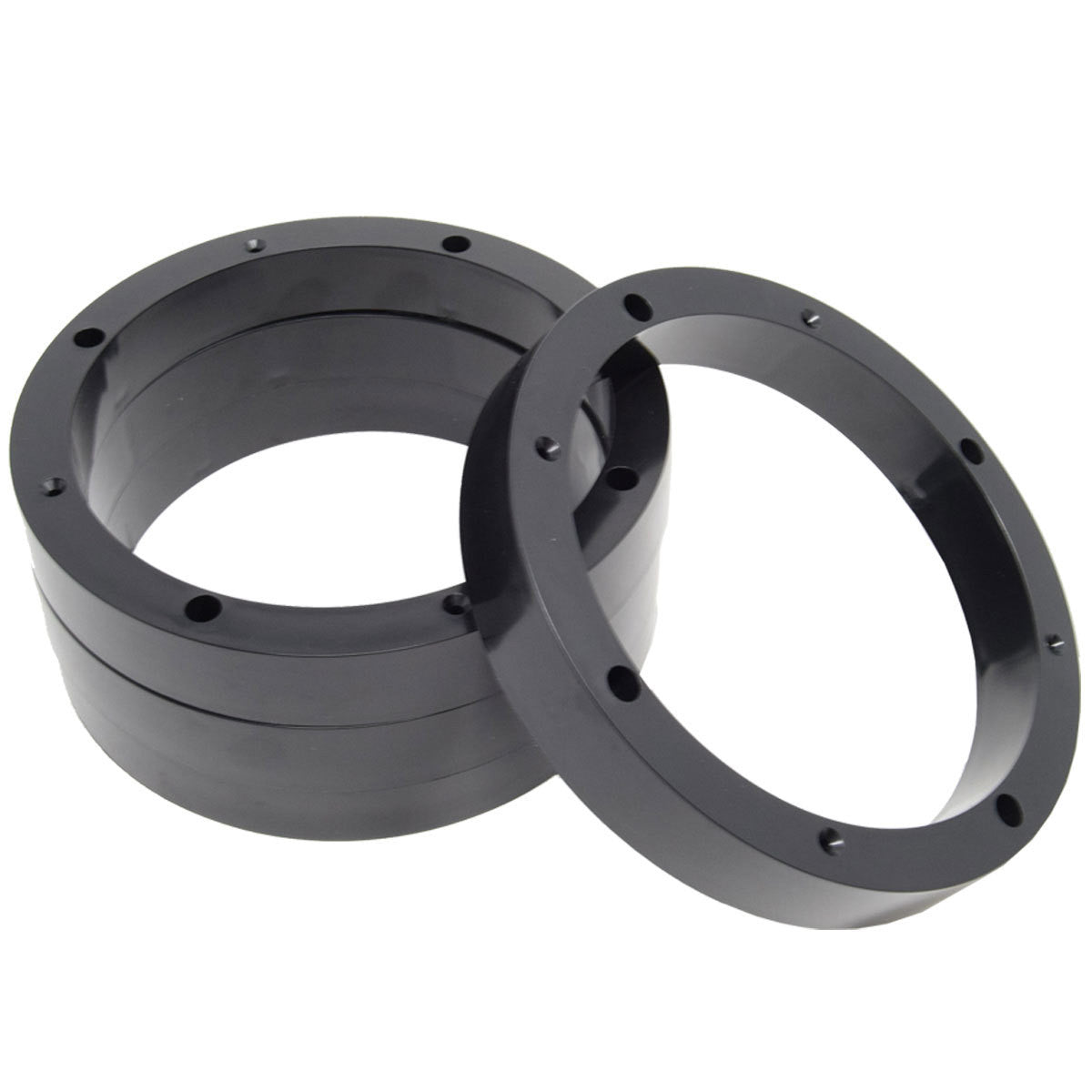 2 Pair 8.5" Plastic Speaker Spacer Rings Subwoofer Custom Mounting Adapter