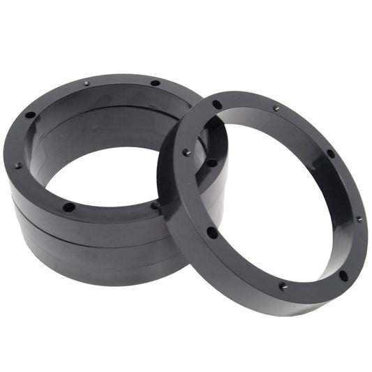 Audiopipe 8.5" Plastic Speaker Spacer Rings Subwoofer Mid Range Custom Installation Mounting Adapter 2 Pairs
