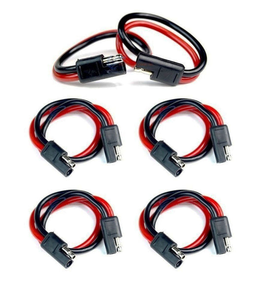 5 Pieces 10 Gauge 12" Quick Disconnect Power Wire Cable Harness