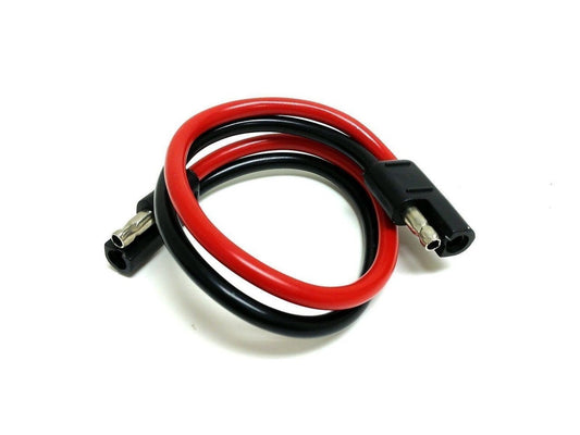 12" Inch Quick Disconnect Connect 10 Gauge 2 Pin Polarized Wire Harness Car 12V