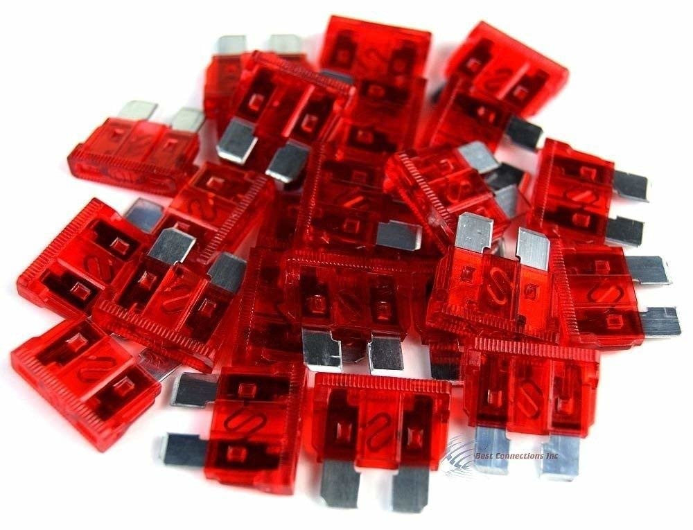 10 Amp 100 Pieces ATC Fuses / Blade Fuses / ATO Fuses / Automotive Fuses