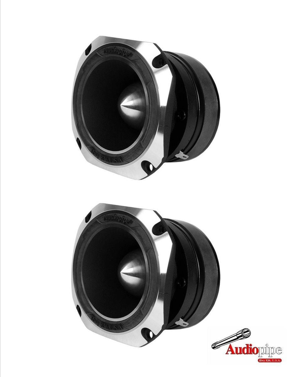 1 Pair 2" 600 Watts Heavy Duty Titanium Super Tweeter Audiopipe ATR-4061