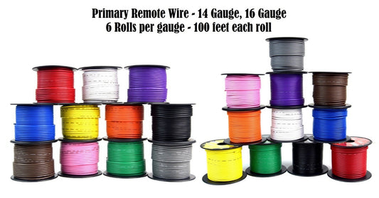 11 Rolls 14 GA / 11 Rolls 16 GA 100 Feet Single Conductor Stranded Remote Wire