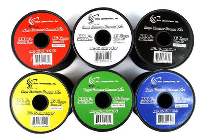 6 Rolls 16 Gauge 100' Feet Single Conductor Stranded Remote Wire 600' Total